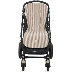 Assise pour poussette Praliné Rayures Moka pas cher