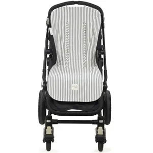 Assise pour poussette Praliné Rayures Matcha pas cher