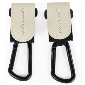 Pasito a pasito Lot de 2 crochets pour poussette Icon Cream pas cher