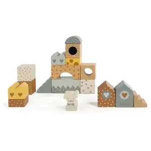 Walking Mum Blocs de construction en bois Poppy pas cher