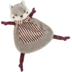 Doudou plat Écureuil Cherry Rayé pas cher