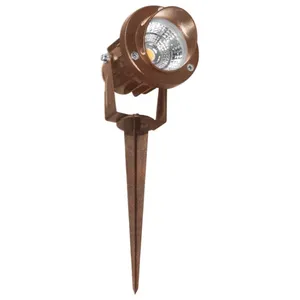 Spot led rond fade 5W IP65 couleur Corten Beneito Faure pas cher