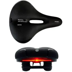 Selle anti-prostatique mixte sans écrou avec feu clignotant TKX pas cher