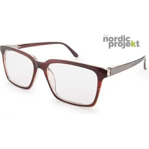 Nordic Projekt NPBC Borgholm Leesbril +1.50 Bruin transparantVendu parbol