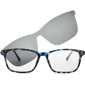 Nordic Vision easy duo, leesbril en zonneleesbril in 1 blauw/zwart +3....Vendu parbol