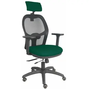 Piqueras Y Crespo Chaise de bureau avec appui-tête P&C B3drpcr vert foncé pas cher