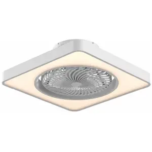 Ceiling Fan Universal Blue SOLANO White Ø 48 cm pas cher