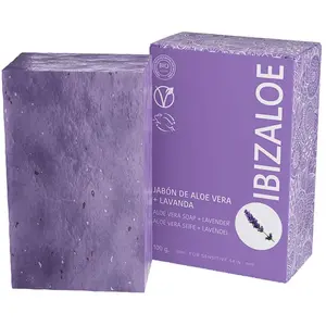 IBIZALOE Ibizaloe - Savon Bio Aloe Vera + Lavande, 100 G Savon 100 Ml pas cher