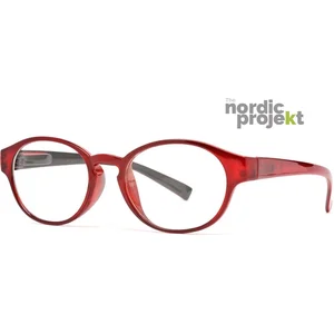 Nordic projekt NPAF Halmstad leesbril +3.00 - Rood pas cher
