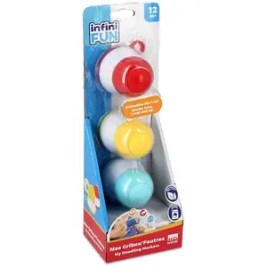 Infinifun Taldec Infini Fun, Feutres ergonomiques, premier âge, recharge xylopad, Bleu, Jaune, Rouge pas cher
