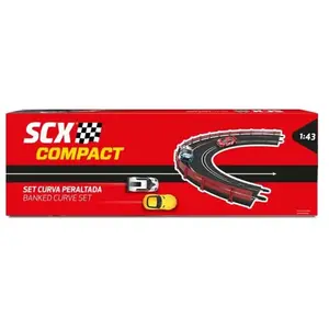 Scalextric Accessoires et extensions de circuits de course Compact Échelle 1:43 (Set Courbe Peraltée)