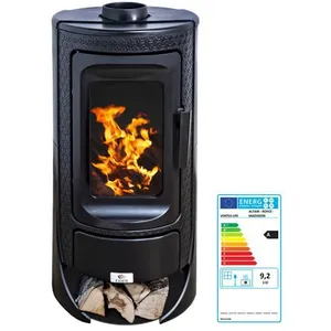 Poêle à bois en fonte ROYCE 92 kW   Rendement 78 %   Chauffe 205 m³   ... pas cher