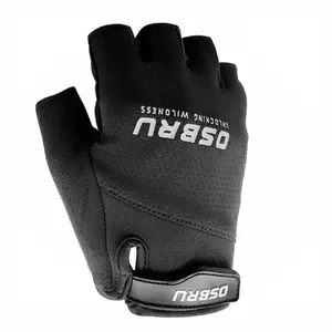 Osbru Race Zugas Korte Handschoenen Zwart S pas cher