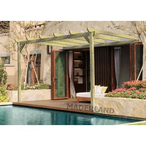 Comparateur de prix : MADERLAND Pergola en bois adossée NARBONNE 510x420 cm
