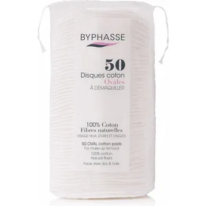 Byphasse Byphasse - Disques 100% Coton Fibres Naturelles X50 Ovales pas cher
