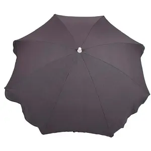 Parasol de Jardin Chillvert Gandía Aluminium Fixe Ø180 cm Gris FoncéVendu pardiveinn
