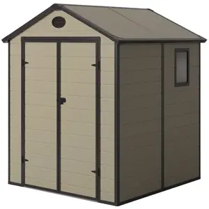 Abri de Jardin en Résine Gardiun Isabella 3,57 m² 190x188x225 cm Écru/... pas cher