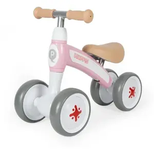 Porteur Qplay Hopps 4 Roues 50x23x40 Cm Rose - Devessport - Siège Rembourré - Roues En Caoutchouc pas cher