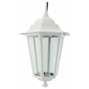 Lanterne de Jardin Suspension Aluminium E27 60W Blanc GSC 000700075 pas cher