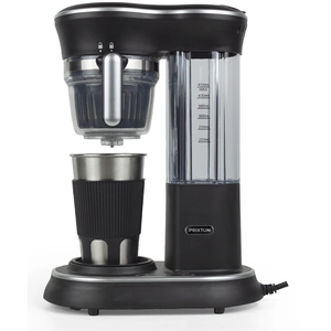 Prixton Cafetière avec broyeur Capri - Système goutte à goutte - Tasse en acier inoxydable avec couvercle - 600 W pas cher