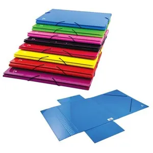 Aucune Classeur Couleurs doublée A4 à élastique rabat pas cher