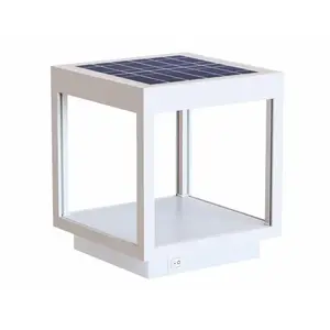 BENEITO FAURE Lanterne solaire à visière led alimentée par batterie 3,5 w, IP54 blancheVendu parmanomano