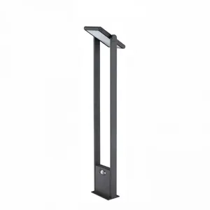 Popa - Spot à énergie solaire noir 100 cm 4000K Luminaire de jardin Be... pas cher