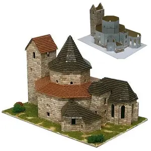Maquette en céramique - AEDES - Abbatiale d'Ottmarsheim - 4186 pièces ... pas cher