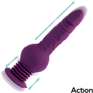 ACTION Gode Vibrant Va-et-Vient Booster 12 x 4.2cm   pas cher