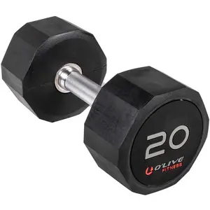 Olive Haltère Rubber Pro-style 20kg pas cher