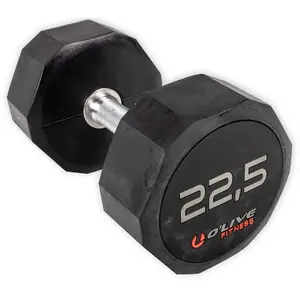 Olive Haltère Rubber Pro-style 22.5kg pas cher