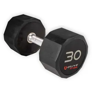Olive Haltère Rubber Pro-style 30kg pas cher