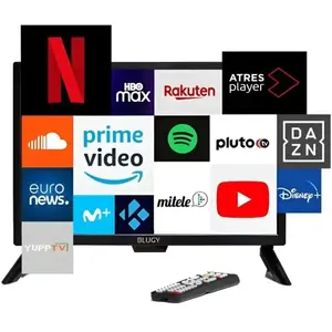 Blugy Téléviseur Led Hd Smart 19 Pouces 1366x768 Pixels 12v pas cher