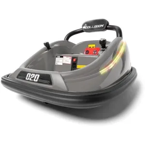 Auto Tamponneuse POOMBA 12v Gris - Voiture électrique pour enfant avec... pas cher