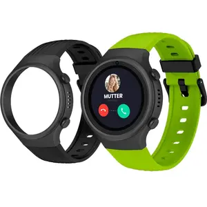 Montre connectée Spc 4G Junior Noir avec bracelet Vert