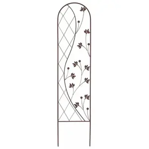 Treillis floral zen - NORTENE - Yin and Yang Trellis - Marron - 0,35 x... pas cher