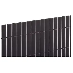 NORTENE Canisse PVC double face 20mm - Anthracite - 1x3m pas cher