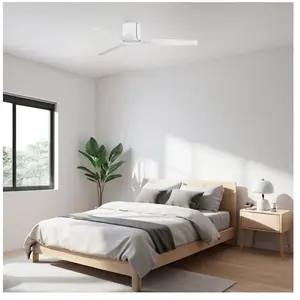 MICA Ventilateur de Plafond Blanc Ø132 cm pas cher