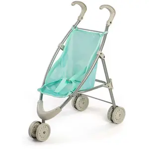 Miniland - Doll Stroller Poussette Dolls, Couleur Mint (97020) pas cher