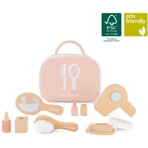 Miniland- Set de Belleza de Madera Dolls beauté en Bois pour Enfants, 94064 pas cher