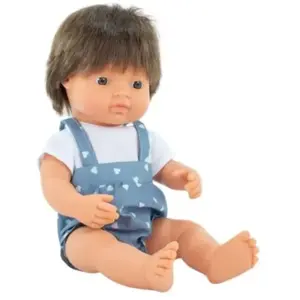 Miniland Poupée Bébé Châtain 38 Cm pas cher