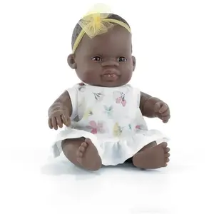 MINILAND Babypop Afrikaans Meisje 21cm. pas cher