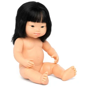 Miniland Poupées asiatiques en vinyle souple, 38 cm, dans un sac transparent (31236) pas cher
