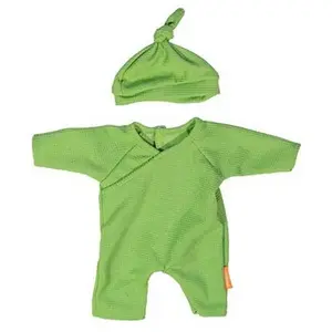 Miniland Pyjama Met Muts Voor Pop 32 Cm Groen pas cher