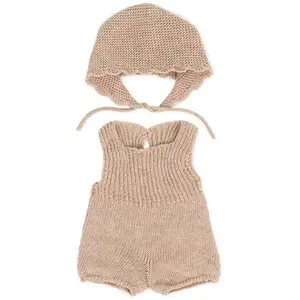 Miniland Ensemble De Vêtements Tricotés : Barboteuse Et Bonnet 38 Cm pas cher