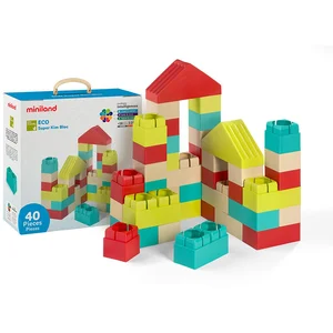 Miniland Eco Super Kim Block Lot de 40 blocs pas cher