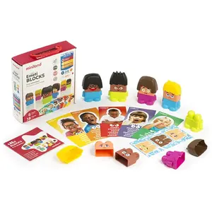 Miniland 32350 Emotiblocks Émotions de base, Multicolore pas cher