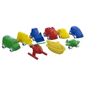 Miniland 50.27470 Minimobil 9 pièces, Multicolore pas cher