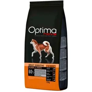 12 kg Optimanova Adulte Sensible Saumon et Patate nourriture pour chien sèche pas cher