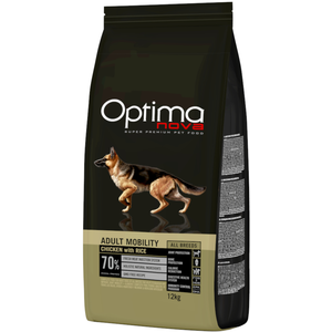 2x12kg Adult Mobility, poulet, riz Optimanova Croquettes pour chien : le 2ème à -20 % ! pas cher
